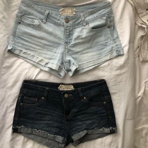 Jean shorts- 2 for $30